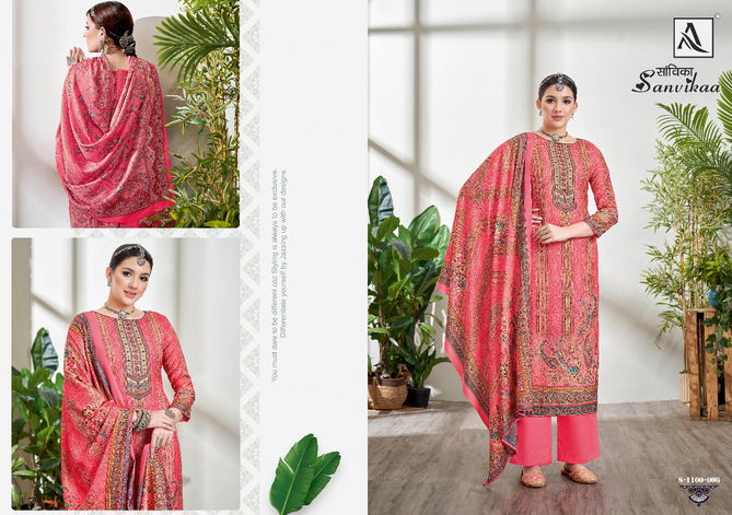 Alok Sanvikaa  Winter Wear Wholesale Dress Material Collection